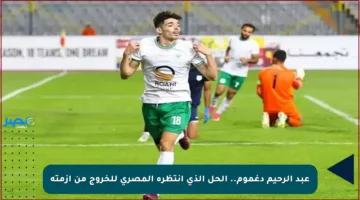 عبد الرحيم دغموم.. الحل الذي انتظره المصري للخروج من أزمته